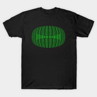 Green Wireframe Ellipse T-Shirt